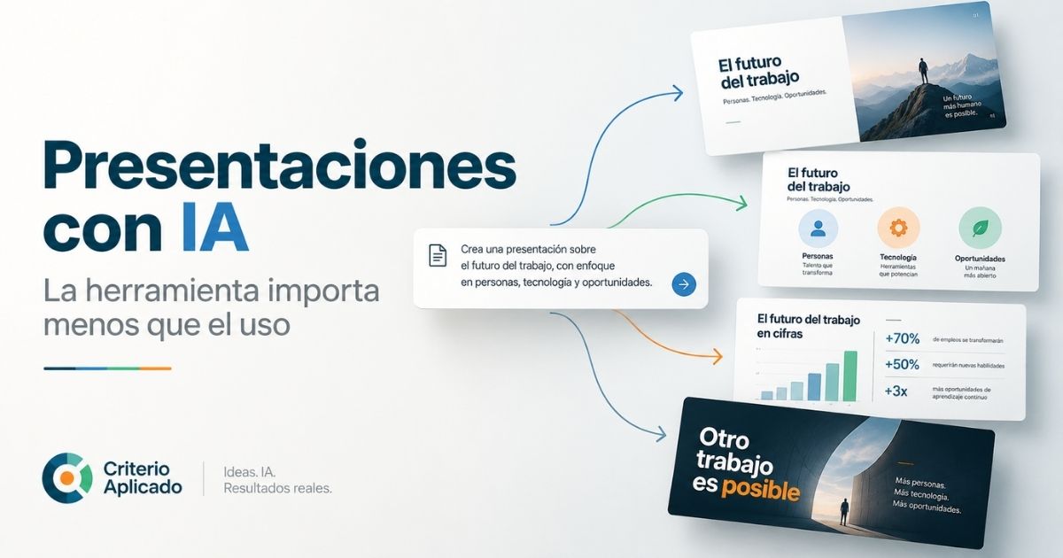Comparativa de creadores de presentaciones con IA para generar diapositivas de forma automática
